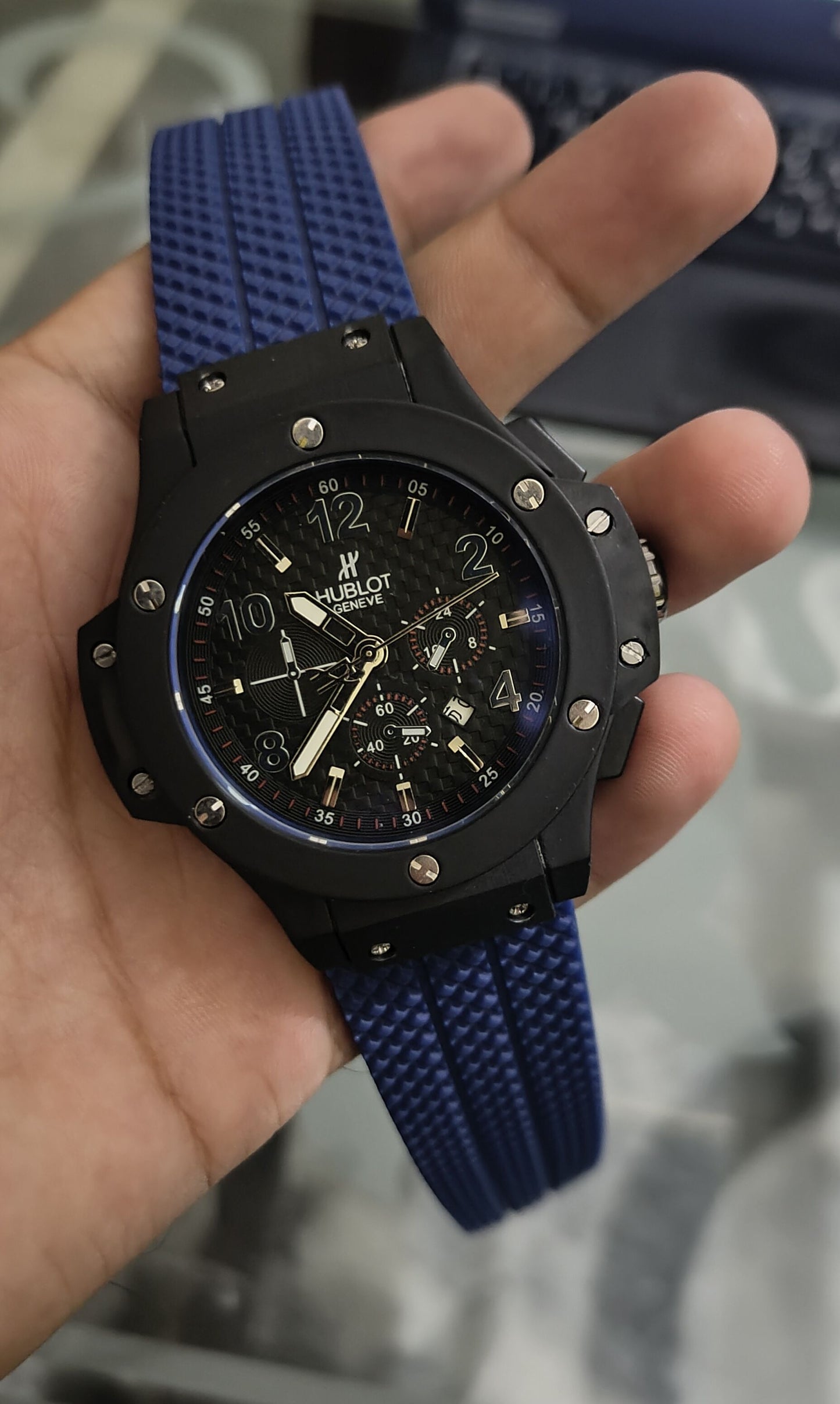 Hublot Big Bang King Men's Watch - Black Dial, Rubber Strap