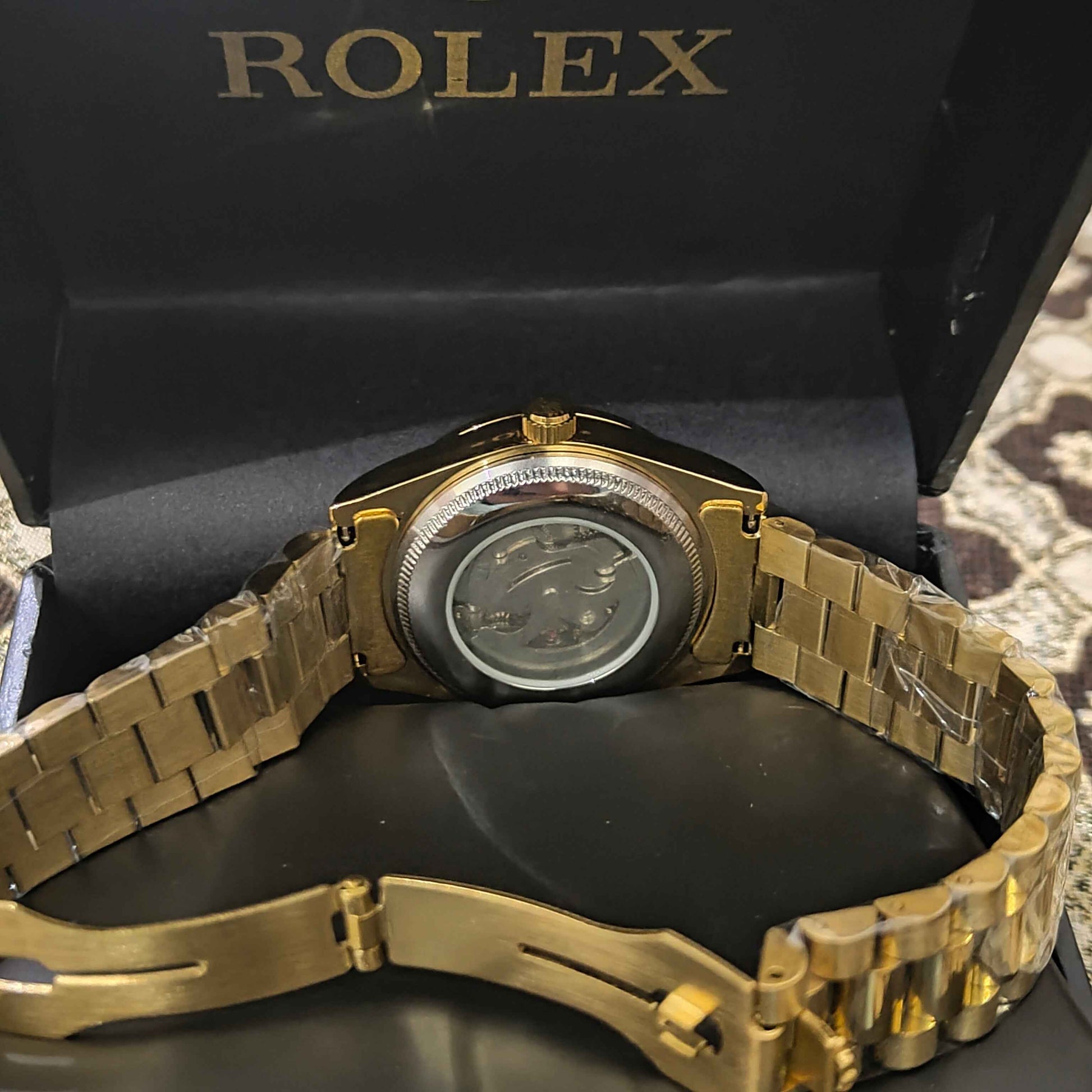 Rolex Single Eye Tt Golden Automatic Watch