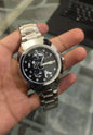 Universe Point Black Skeleton Dial Men's Watch